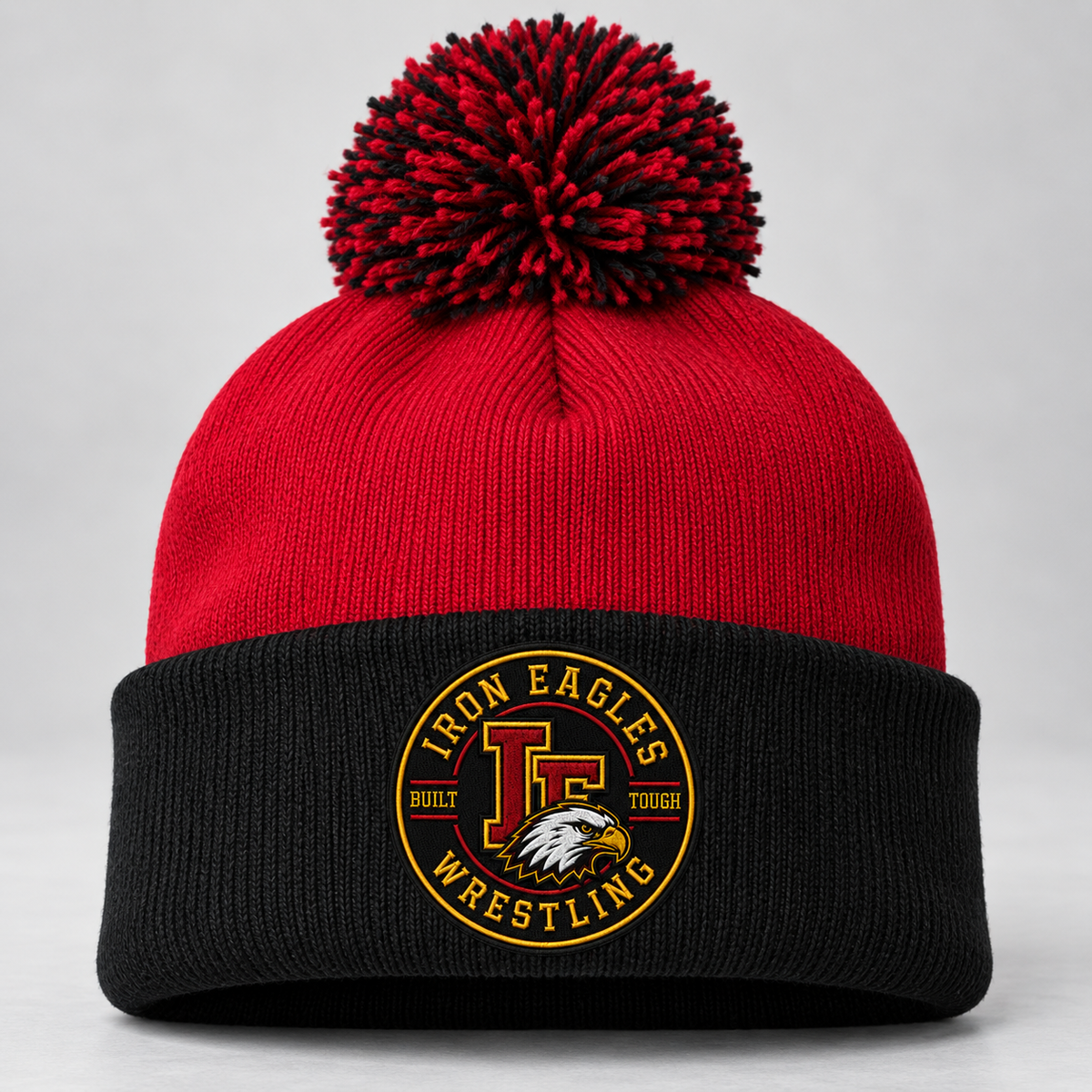 Iron Eagles Wrestling Club Pom Beanie